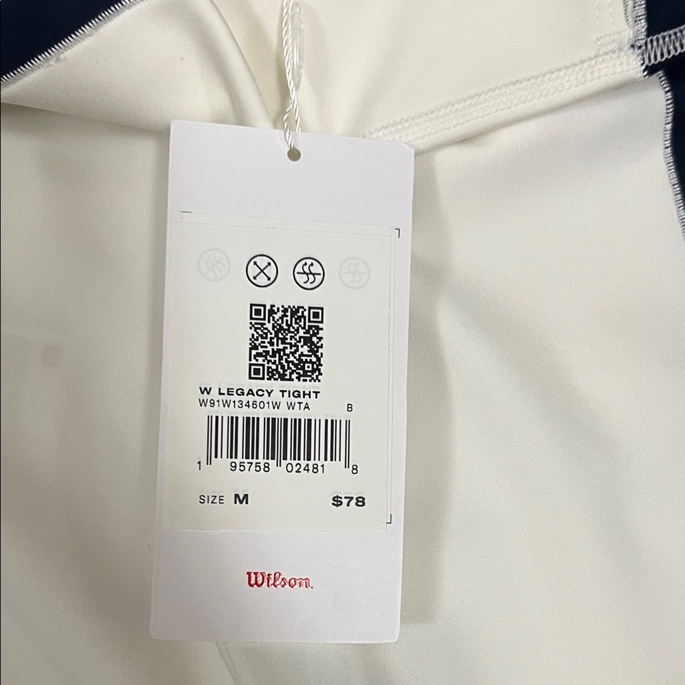 Wilson White and Black Athletic Leggings - Picture 5 of 6